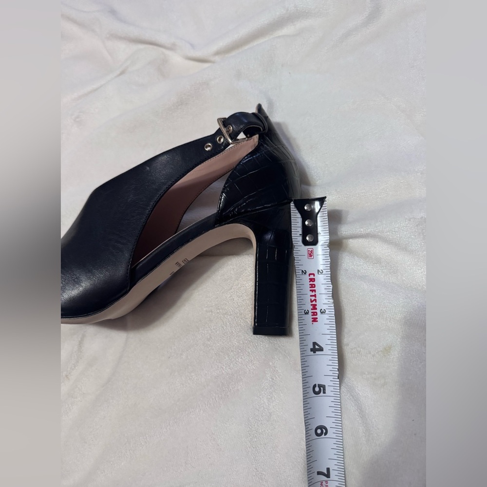 Cole Haan VIERA POINTED TOE PUMP IN BLACK PRINCESS/ FIRENZE CROC Size 10B Leathe - Picture 12 of 12